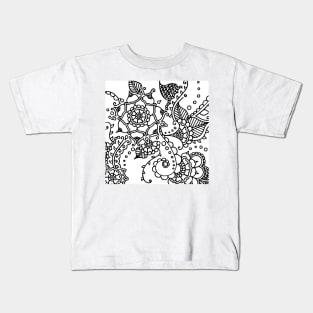 Henna Vines Kids T-Shirt